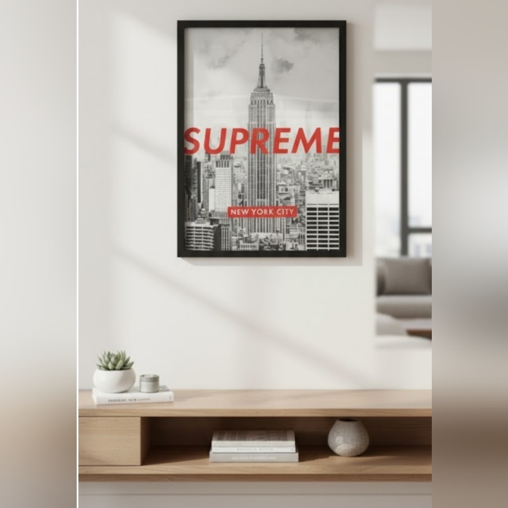 ✔NEW! Design District Supreme New York City Wall Art NWT